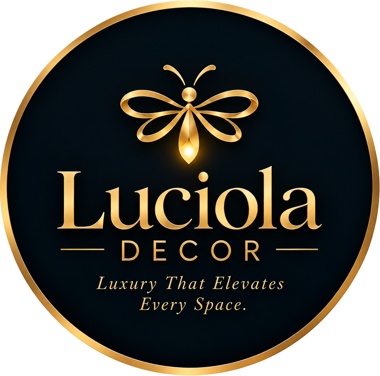 Luciola Decor luxury gold emblem